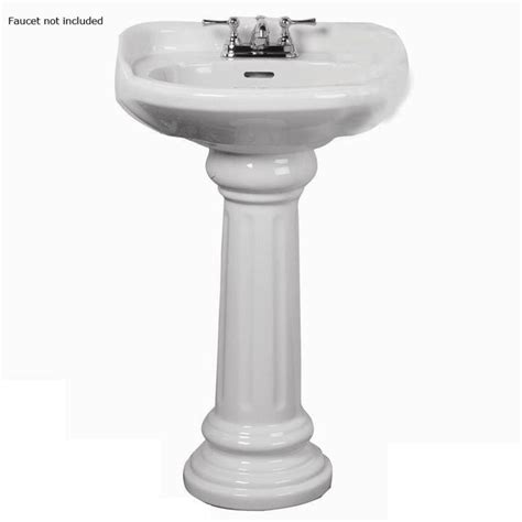 lowes barclay pedestal sink